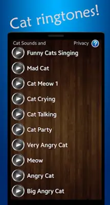 Cat Sounds and Ringtones android App screenshot 0